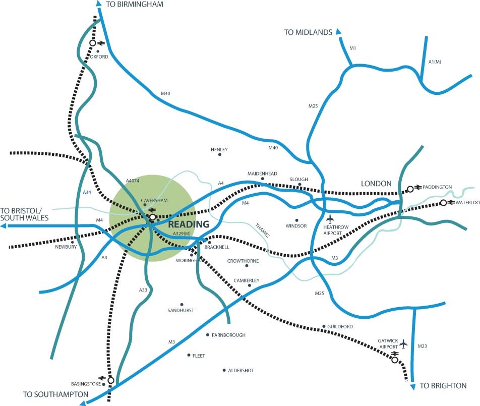 Transport links to/from Reading